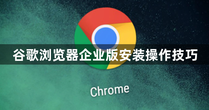 谷歌浏览器企业版安装操作技巧1