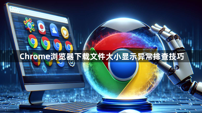 Chrome浏览器下载文件大小显示异常排查技巧1