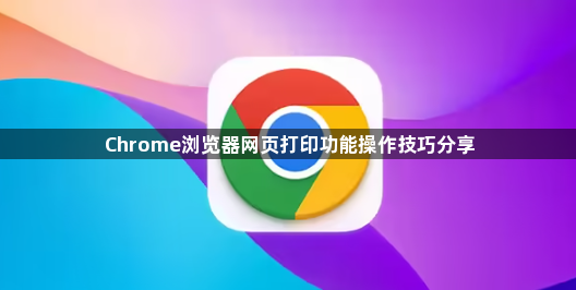 Chrome浏览器网页打印功能操作技巧分享1