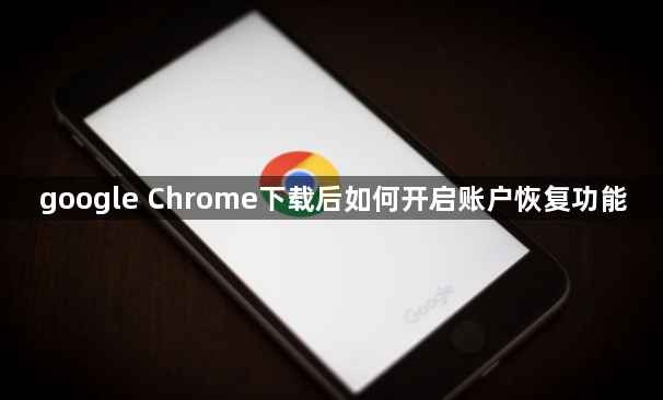 google Chrome下载后如何开启账户恢复功能1