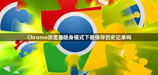 Chrome浏览器隐身模式下能保存历史记录吗1