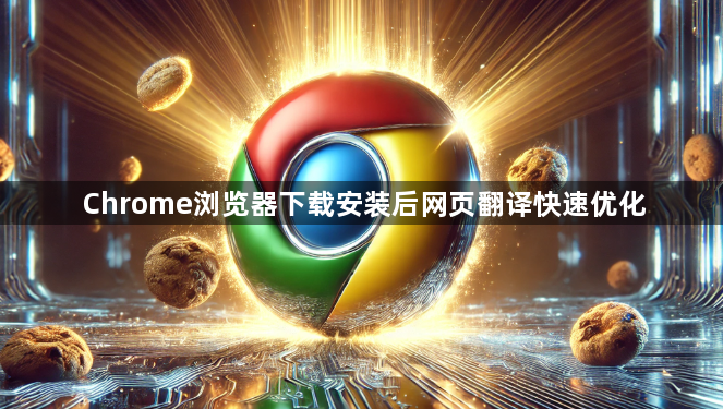 Chrome浏览器下载安装后网页翻译快速优化1