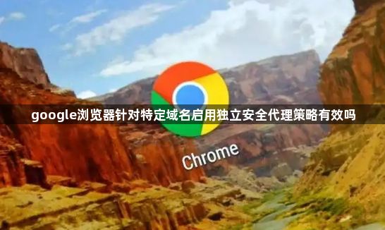 google浏览器针对特定域名启用独立安全代理策略有效吗1