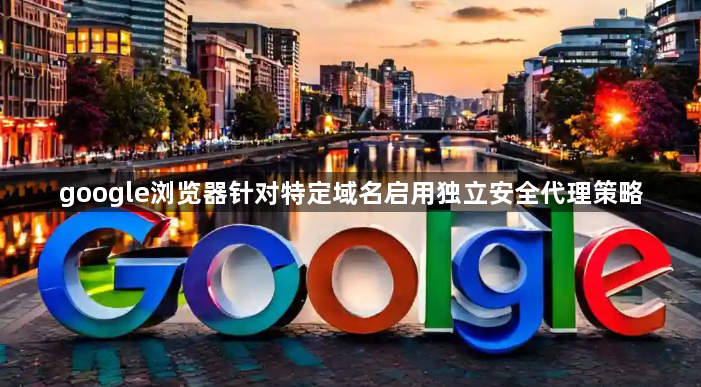 google浏览器针对特定域名启用独立安全代理策略1