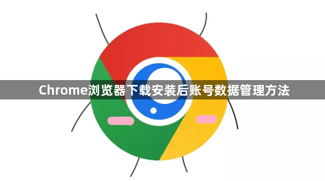 Chrome浏览器下载安装后账号数据管理方法1