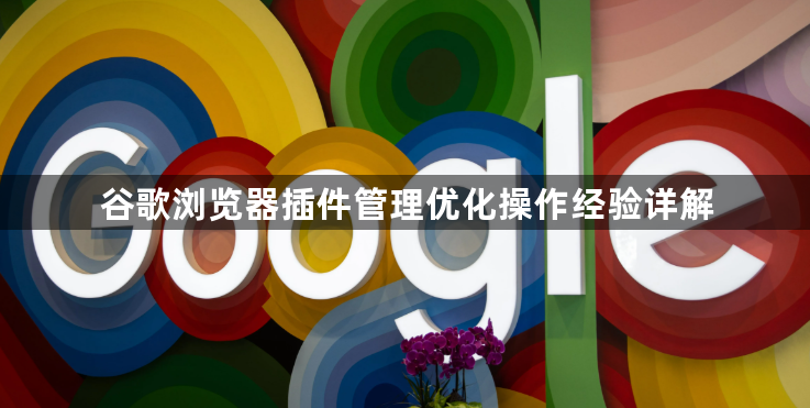 谷歌浏览器插件管理优化操作经验详解1