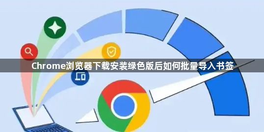 Chrome浏览器下载安装绿色版后如何批量导入书签1