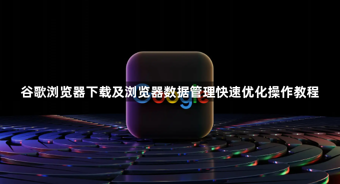 谷歌浏览器下载及浏览器数据管理快速优化操作教程1