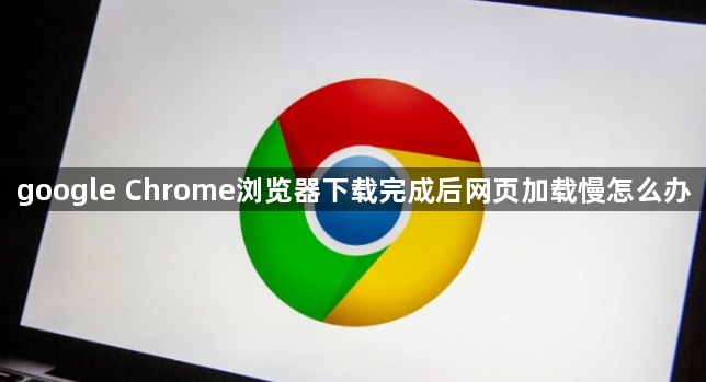 google Chrome浏览器下载完成后网页加载慢怎么办1