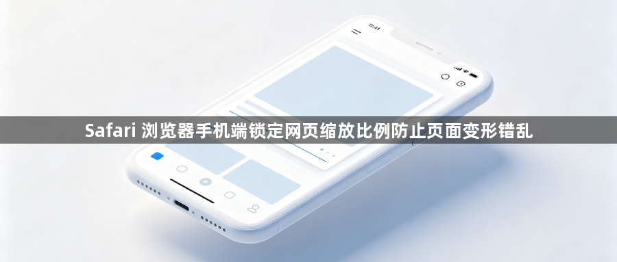 Safari 浏览器手机端锁定网页缩放比例防止页面变形错乱1
