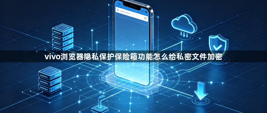 vivo浏览器隐私保护保险箱功能怎么给私密文件加密1