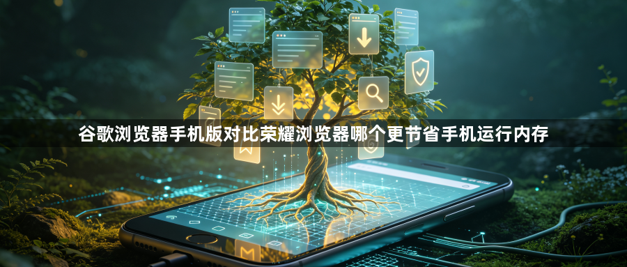 谷歌浏览器手机版对比荣耀浏览器哪个更节省手机运行内存1