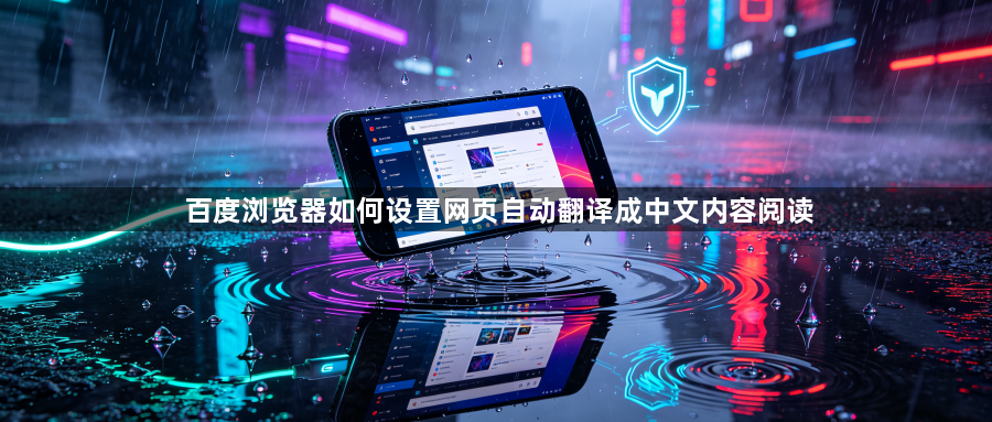 百度浏览器如何设置网页自动翻译成中文内容阅读1