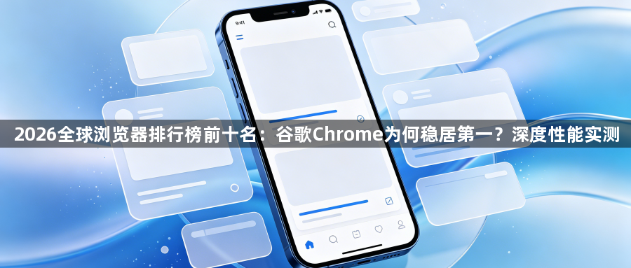 2026全球浏览器排行榜前十名:谷歌Chrome为何稳居第一?深度性能实测1
