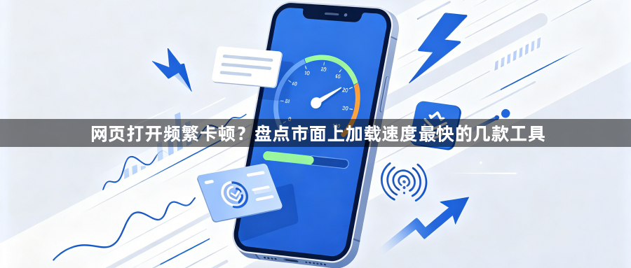 网页打开频繁卡顿？盘点市面上加载速度最快的几款工具1
