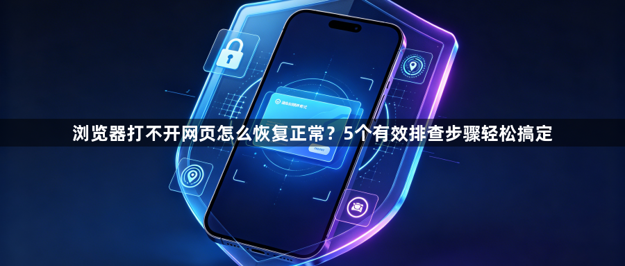 浏览器打不开网页怎么恢复正常?5个有效排查步骤轻松搞定1