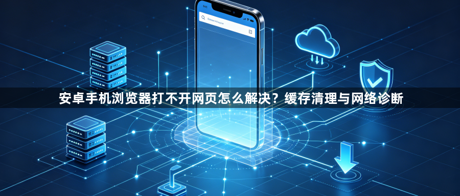 安卓手机浏览器打不开网页怎么解决?缓存清理与网络诊断1