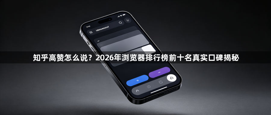 知乎高赞怎么说?2026年浏览器排行榜前十名真实口碑揭秘1