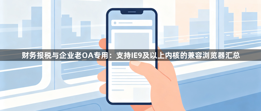 财务报税与企业老OA专用：支持IE9及以上内核的兼容浏览器汇总1