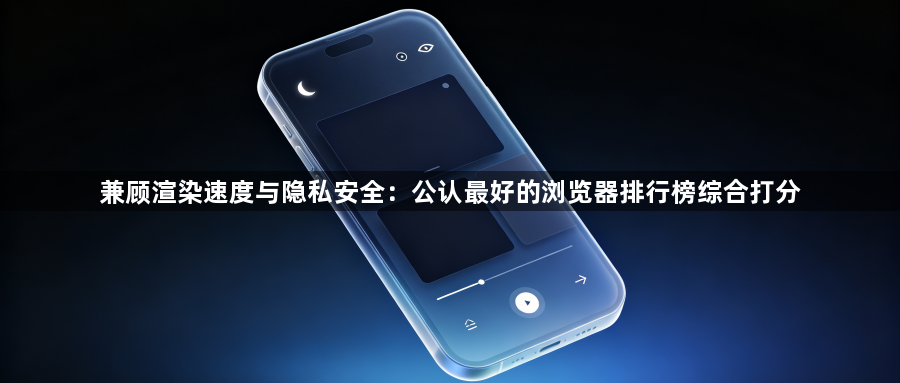 兼顾渲染速度与隐私安全:公认最好的浏览器排行榜综合打分1