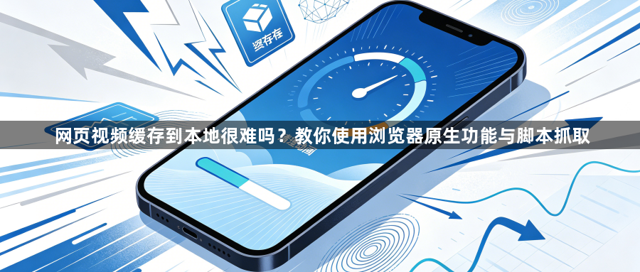网页视频缓存到本地很难吗?教你使用浏览器原生功能与脚本抓取1