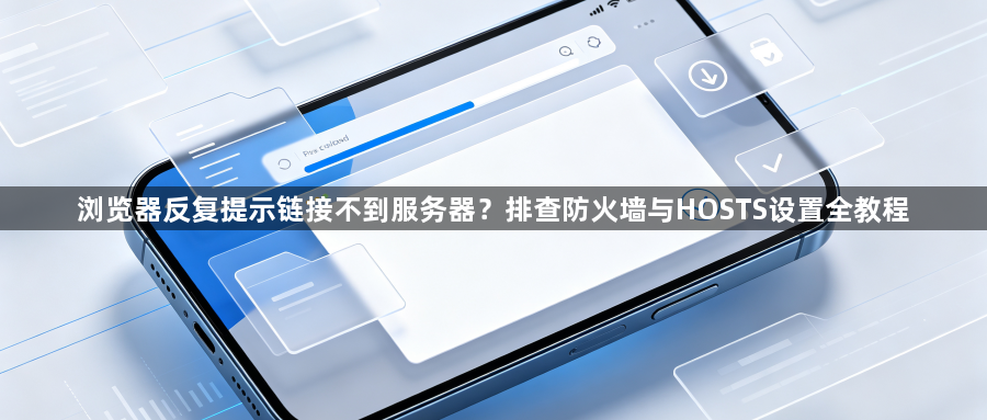 浏览器反复提示链接不到服务器？排查防火墙与HOSTS设置全教程1