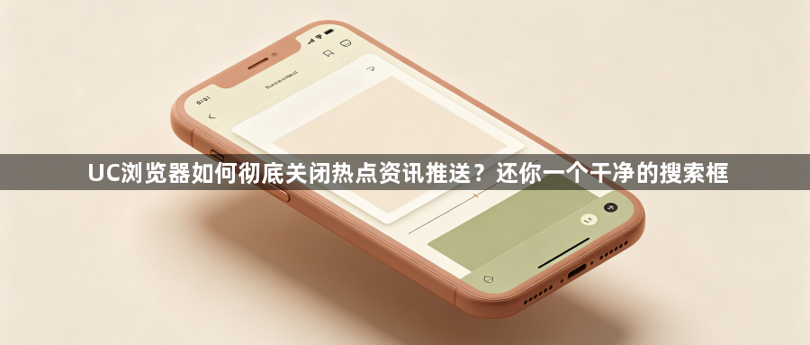 UC浏览器如何彻底关闭热点资讯推送？还你一个干净的搜索框1