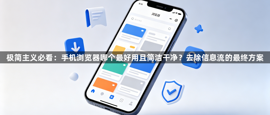 极简主义必看:手机浏览器哪个最好用且简洁干净?去除信息流的最终方案1