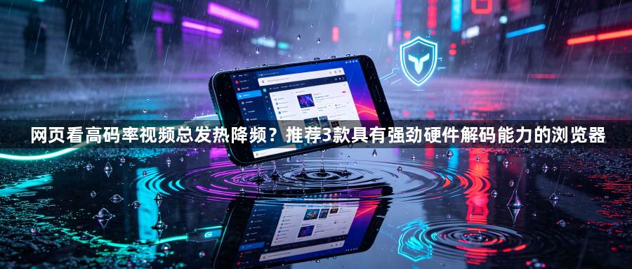 网页看高码率视频总发热降频?推荐3款具有强劲硬件解码能力的浏览器1