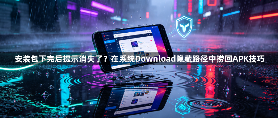 安装包下完后提示消失了？在系统Download隐藏路径中捞回APK技巧1