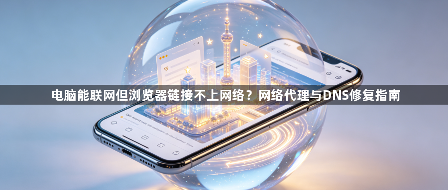 电脑能联网但浏览器链接不上网络？网络代理与DNS修复指南1